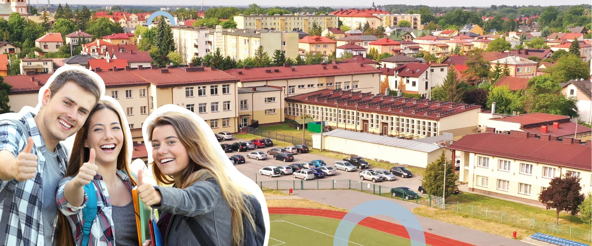 Комплекс професійних та загальноосвітніх шкіл у Білгораї – вигляд з висоти